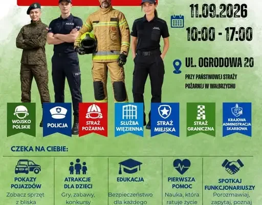 Bliżej munduru w Wałbrzychu – piknik służb mundurowych już 11 września