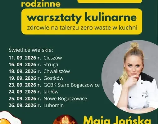 Warsztaty kulinarne „Zdrowie na talerzu – Zero Waste” w gminie Stare Bogaczowice