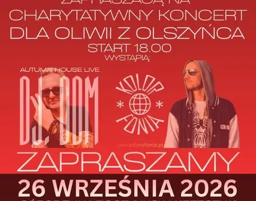 Charytatywny koncert dla Oliwii z Olszyńca w Górach Sowich