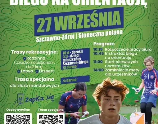 Otwarty trening biegu na orientację w Szczawnie-Zdroju już 27 września