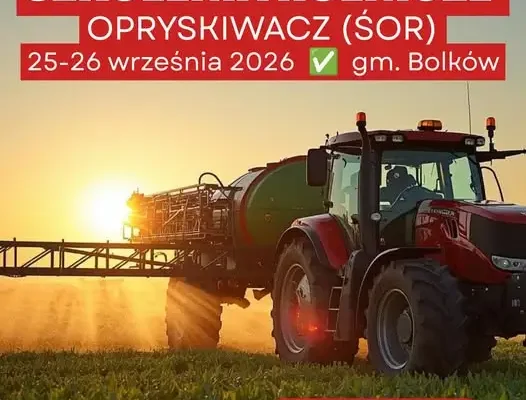 Szkolenie dla rolników z gm. Bolków: uprawnienia na opryskiwacz już 25–26 września