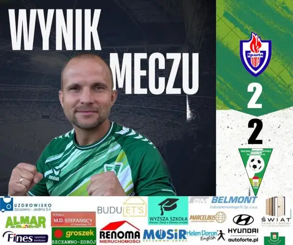 Sparta Ziębice – MKS Szczawno-Zdrój 2:2. Dramatyczny remis i dwa gole w końcówce