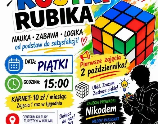 Walim: nowe zajęcia z kostki Rubika w Centrum Kultury i Turystyki