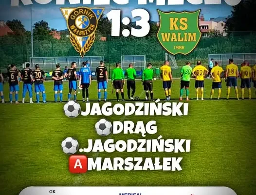 Piłkarze z Walimia wygrywają na wyjeździe 3:1
