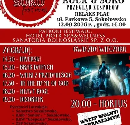 III Festiwal Rock’o’Soko w Sokołowsku – jutro Plac Relaks zamieni się w scenę rockową
