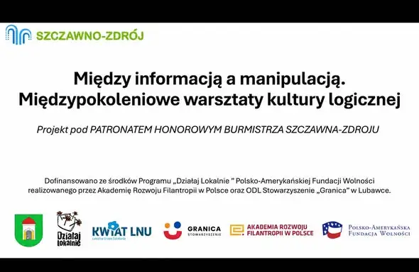 Seniorzy ze Szczawna-Zdroju uczą się odróżniać prawdę od manipulacji