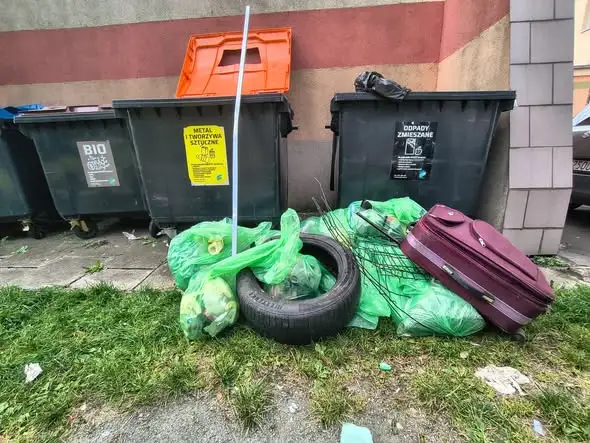 Uczniowie z Wałbrzycha posprzątali okolicę szkoły. Śmieci nie brakowało