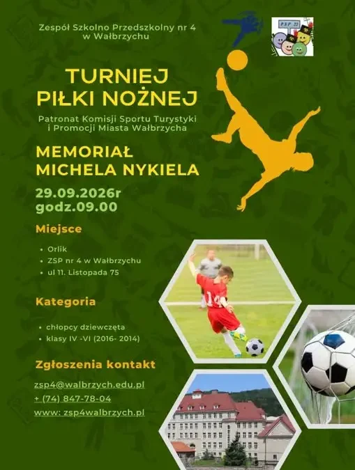 V Memoriał Michela Nykiela – turniej piłki nożnej dla wałbrzyskich szkół podstawowych