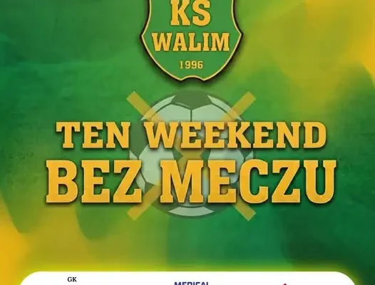 KS Walim: mecz z AKS II Strzegom przełożony, w weekend bez gry