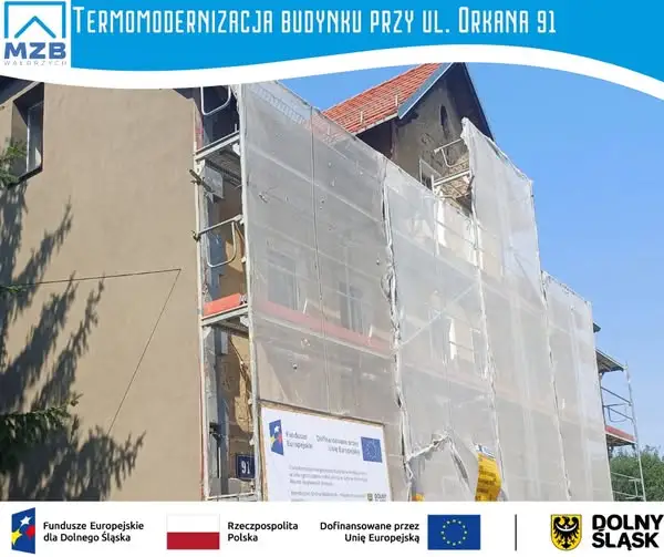 Wałbrzych: termomodernizacja budynku przy ul. Orkana 91 w ramach projektu transformacji energetycznej