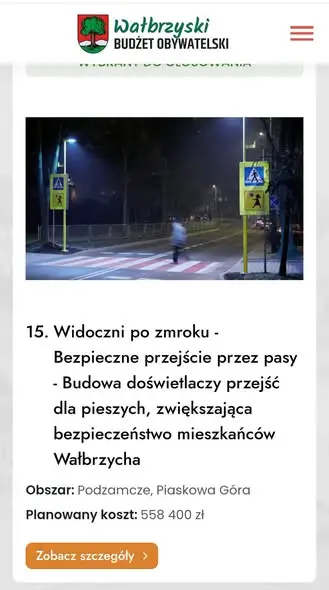 Wałbrzych: trwa głosowanie na WBO. Projekt nr 15 ma poprawić bezpieczeństwo na Podzamczu