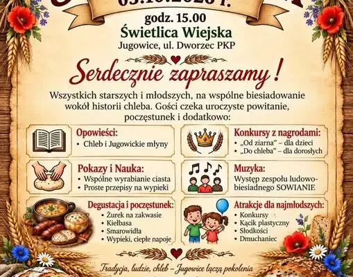 Jugowickie Święto Chleba – wspólne świętowanie tradycji już 3 października