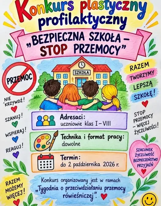 Szkoła włącza się w Tydzień przeciwdziałania przemocy rówieśniczej