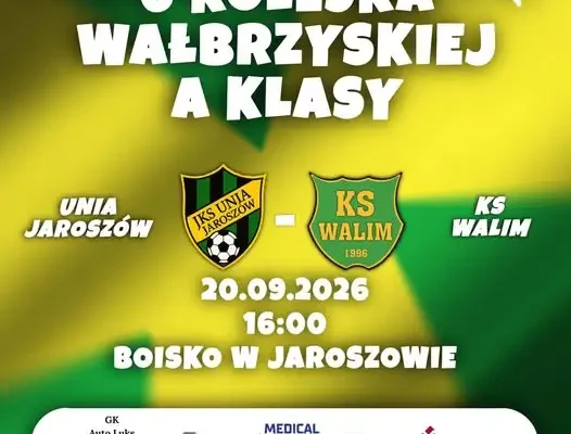 KS Walim zagra na wyjeździe z Unią Jaroszów w 6. kolejce A-klasy