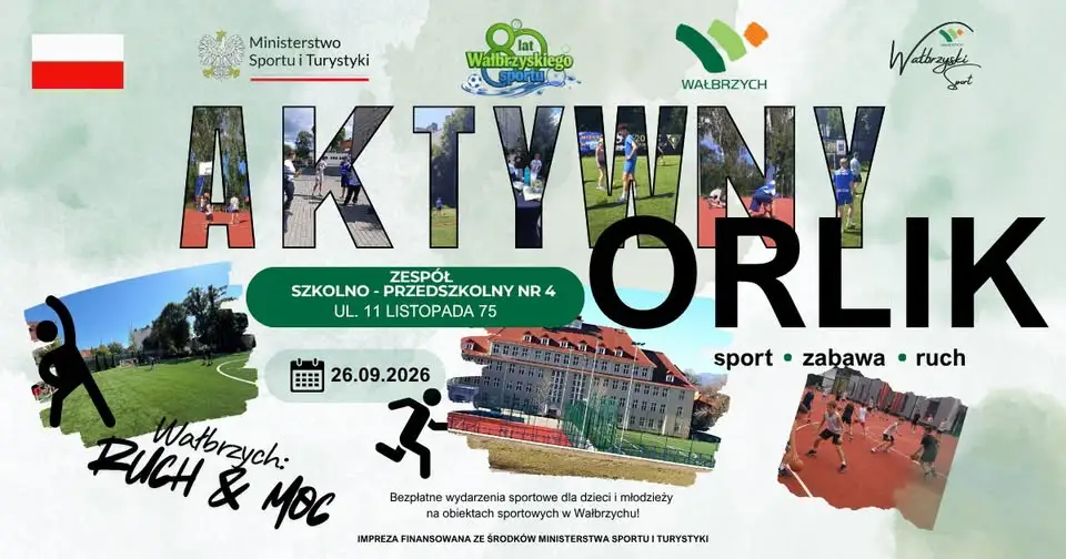Aktywny Orlik w Wałbrzychu: sport, dietetyk i gadżety już 26 września