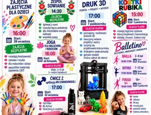 Jesienna oferta zajęć stałych w CKiT Walim – sprawdź, co przygotowano