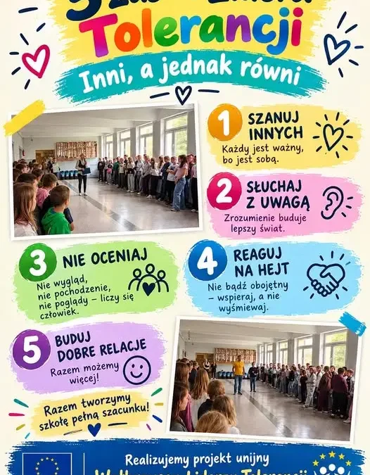 Wałbrzyscy uczniowie uczą się tolerancji. Apel „Inni, a jednak równi”