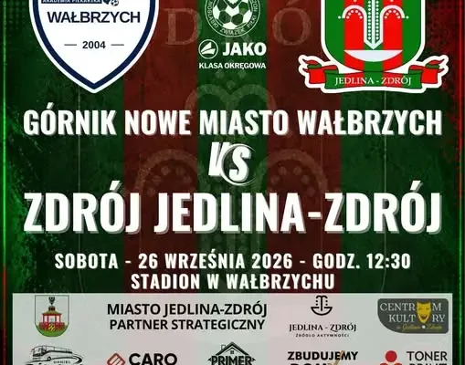 Zdrój Jedlina-Zdrój zagra w Wałbrzychu z Górnikiem Nowe Miasto w 7. kolejce