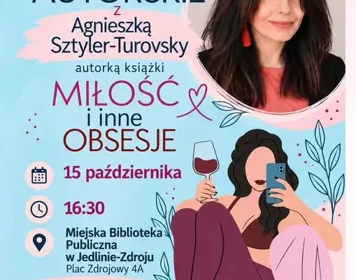 Spotkanie autorskie z Agnieszką Sztyler-Turovsky w Jedlinie-Zdroju