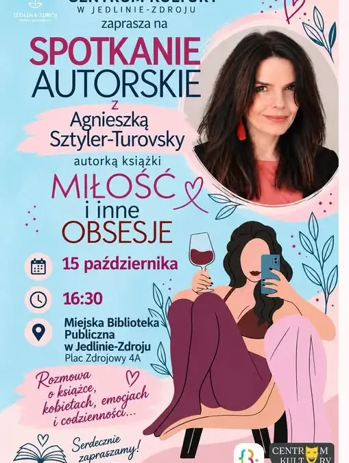 Spotkanie autorskie z Agnieszką Sztyler-Turovsky w Jedlinie-Zdroju