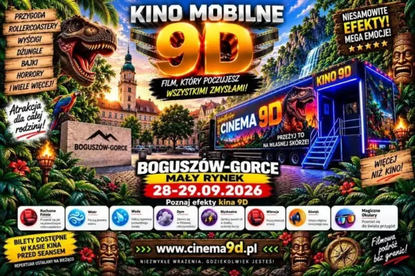 Kino 9D zawita do Boguszowa-Gorców. Dwa dni wrażeń i konkurs z biletami