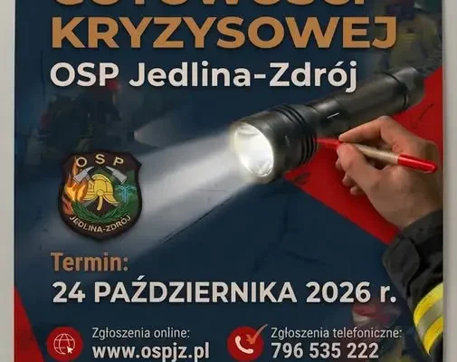 OSP Jedlina-Zdrój szkoli mieszkańców na wypadek blackoutu. Nabór do Akademii Gotowości Kryzysowej trwa