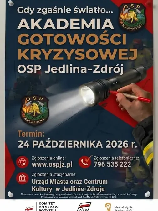 Jedlina-Zdrój: Akademia Gotowości Kryzysowej — jak przetrwać blackout?