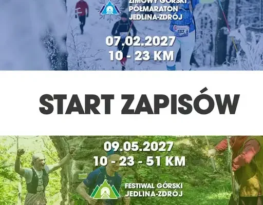 Zapisy na Zimowy Półmaraton i Festiwal Górski w Jedlinie-Zdroju ruszają jednocześnie