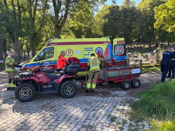 Dwa zdarzenia w gminie Mieroszów: dachowanie w Golińsku i akcja ratunkowa na terenie leśnym