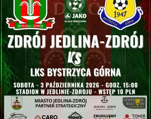 Zdrój Jedlina-Zdrój podejmie LKS Bystrzyca Górna w 8. kolejce Klasy Okręgowej