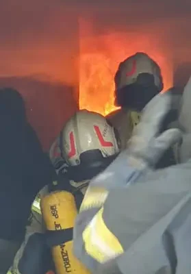 Strażacy ochotnicy z Jedliny-Zdroju na poligonie strażackim