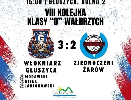 Włókniarz Głuszyca wygrywa drugi mecz z rzędu. Tym razem 3:2 z Zjednoczonymi Żarów