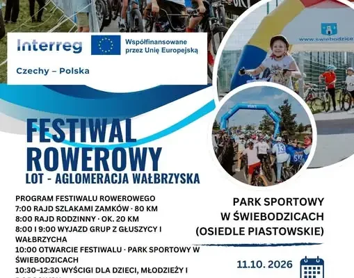 Rowerowy finał Aglomeracji Wałbrzyskiej – 11 października w Świebodzicach