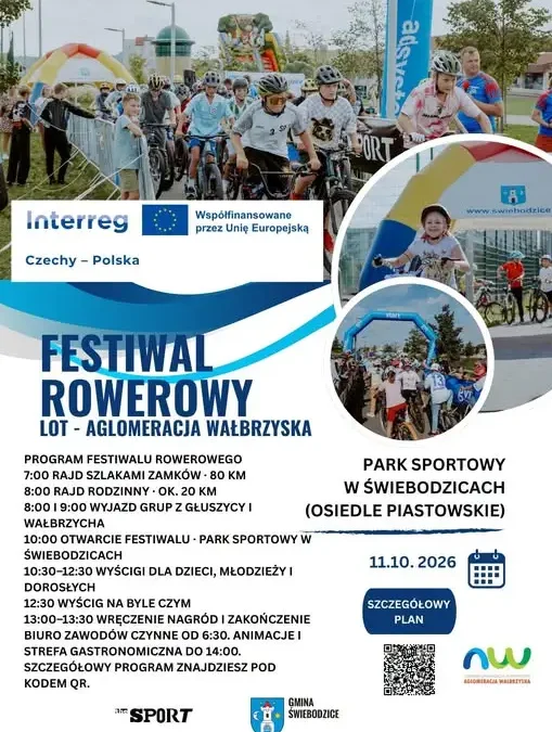 Rowerowy finał Aglomeracji Wałbrzyskiej – 11 października w Świebodzicach