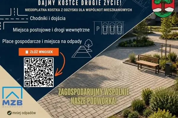 Wałbrzych oddaje kostkę brukową wspólnotom. Program „Moje Podwórko”