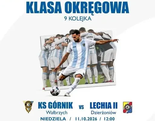 Górnik Wałbrzych podejmie Lechię II Dzierżoniów w 9. kolejce klasy okręgowej