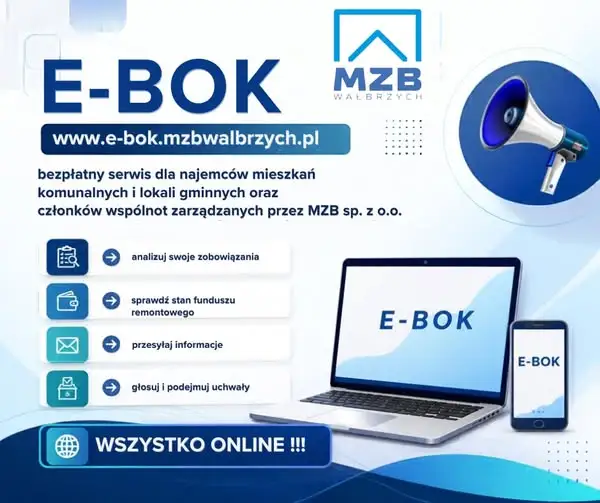 MZB Wałbrzych: e-BOK – załatw sprawy mieszkaniowe online, bez kolejek