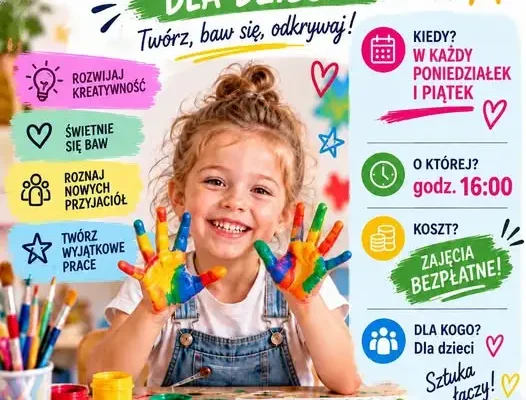 Walim: zajęcia plastyczne dla dzieci dwa razy w tygodniu