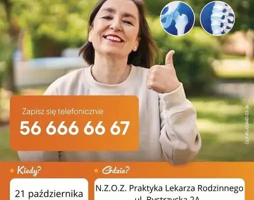 Bezpłatne badania gęstości kości w Wałbrzychu – osteobus przy Bystrzyckiej 2A