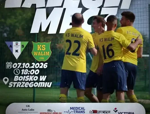 KS Walim zagra zaległy mecz w Strzegomiu. Zaproszenie dla kibiców