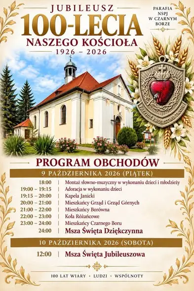 Czarny Bór świętuje 100-lecie parafii Najświętszego Serca Pana Jezusa