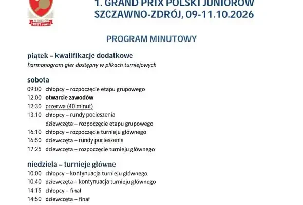 I Grand Prix Juniorów w Tenisie Stołowym w Szczawnie-Zdroju – trwają zmagania młodych zawodników