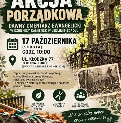 Weekend pełen wydarzeń w Jedlinie-Zdroju: spotkanie autorskie, Noc Bibliotek i porządki na cmentarzu
