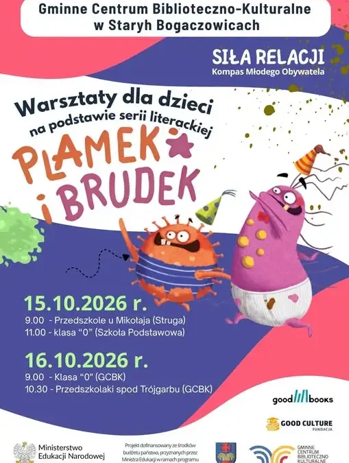 Plamek i Brudek uczą dzieci higieny przez zabawę w Starych Bogaczowicach