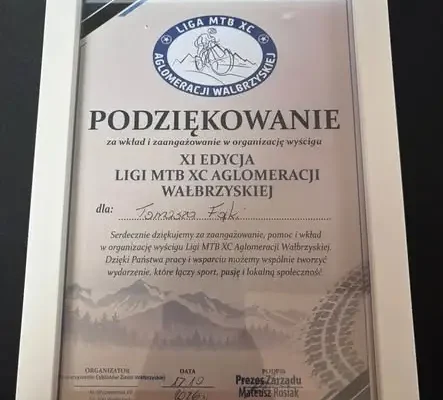 Podsumowanie XI Ligi MTB XC Aglomeracji Wałbrzyskiej – gmina Stare Bogaczowice doceniona