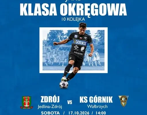 KS Górnik Wałbrzych zagra w Jedlinie-Zdroju. 10. kolejka JAKO Klasy Okręgowej