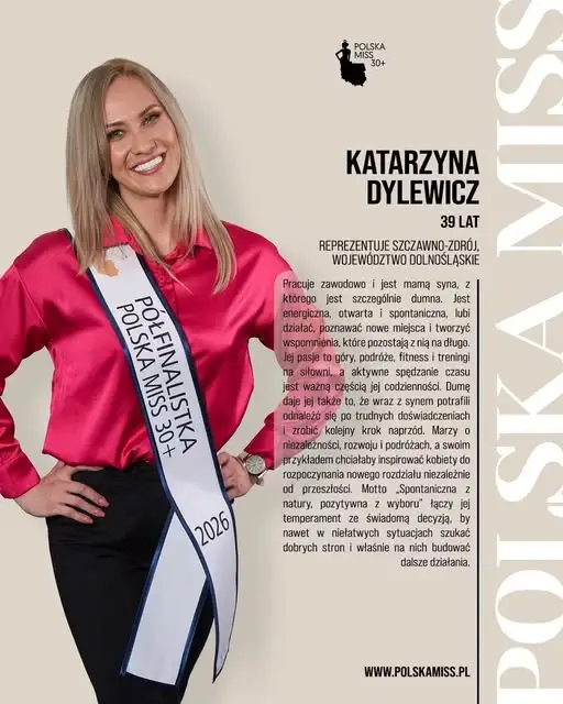 Katarzyna Dylewicz ze Szczawna-Zdroju w gronie kandydatek do Polskiej Miss 30+ 2026
