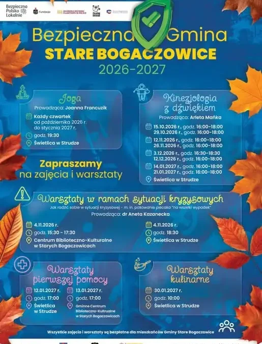 Bezpieczna Gmina Stare Bogaczowice – cykl spotkań i warsztatów dla mieszkańców