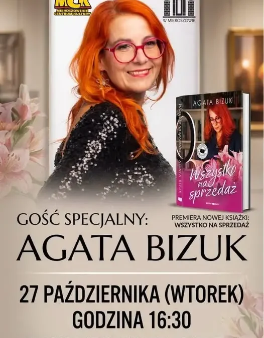 Spotkanie autorskie i premiera książki Agaty Bizuk w Mieroszowie