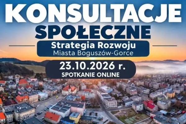 Boguszów-Gorce: trwają konsultacje społeczne Strategii Rozwoju Miasta